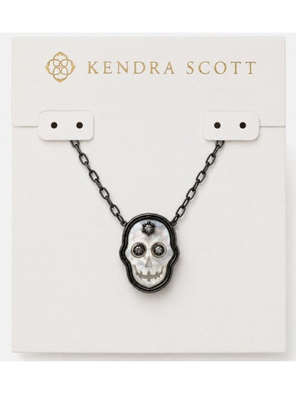 Kendra Scott Silver Skeleton Short Pendant Necklace